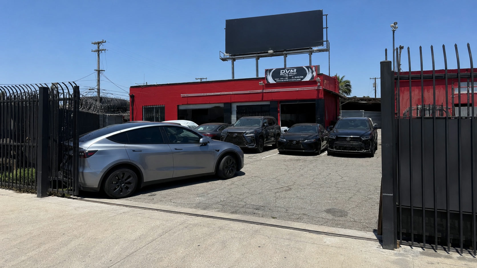 DVM Body Shop exterior and premium collision repair lot